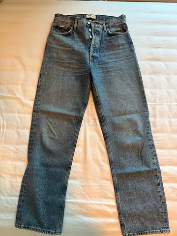 Redone Classic straight-fit blue jeans, gently used