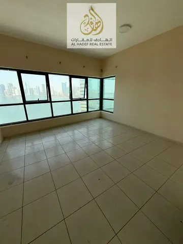 Luxury 3 Bedroom Hall Apartment with Full Sea View for Rent in Al Qasba Sharjah | Maid Room | Free