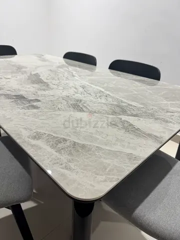 Marble  Hardwood Dining Set