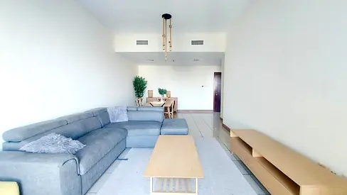 Spacious and elegantly furnished 3-bedroom apartment with maid’s room