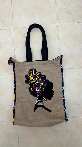 Handmade African Jute Tote Bag ✨