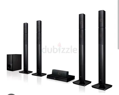 LG 5.1 Home Theater System with Subwoofer and Tall Tower Speakers