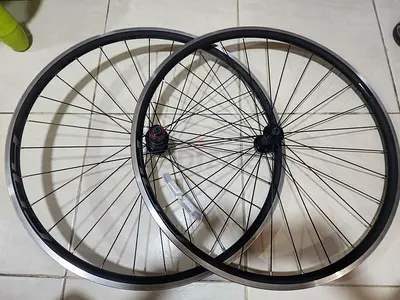 Pair of 700C Road Bike Wheelset (Front  Rear) - Alloy Rims
