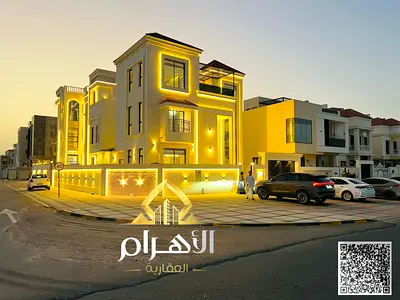 Own a corner villa in Ajman/Al Zahia - prime location - 5 master bedrooms with a roof - on a main street.
