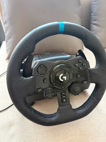 Logitech G923 steering wheel and shifter