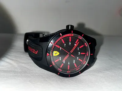 Black and Red Ferrari Scuderia Mens Sport Watch (Quartz) watch model: SF.27.1.47.0223
