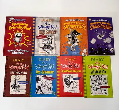 Diary of a Wimpy Kid book set (8 books) - Jeff Kinney