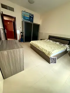 A furnished one-bedroom apartment with a living room for annual rent in City Tower with high-end fin
