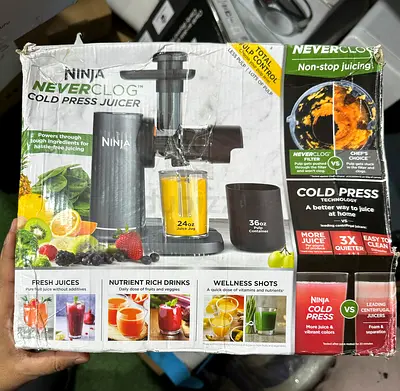 Ninja NeverCLOG Cold Press Juicer - Complete Unit in Box