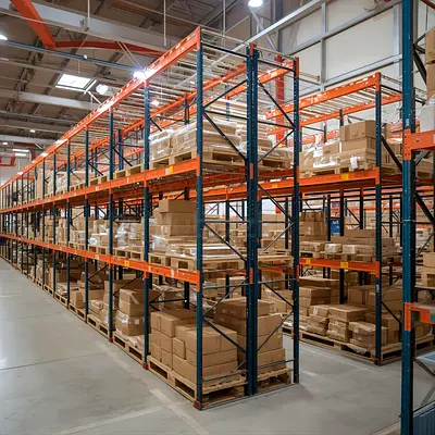 MEDIUM DUTY SHELF , WAREHOUSES RACKING WITH DECKING MESH