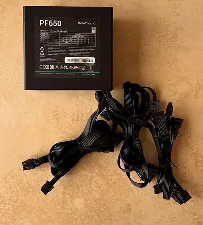 DeepCool PF650 650W PC Power Supply with Cables