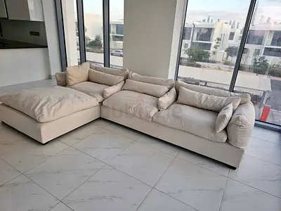 Marina home feather filled Sofa Beige