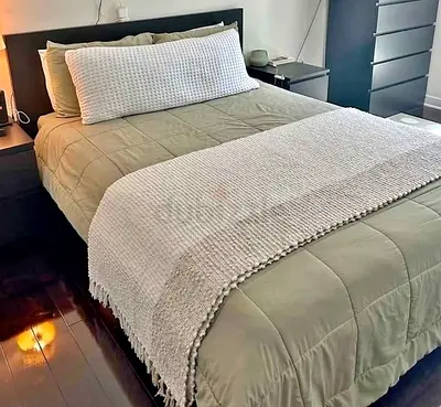 IKEA Black MALM Double Storage Bed with IKEA Mattress 140 x 200 cm