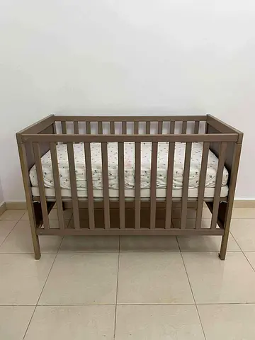 Ikea Wooden Baby Crib with Mattress - Good Condition