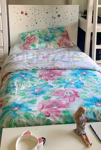 Single bed  with mattress  from ikea . (ongood like new