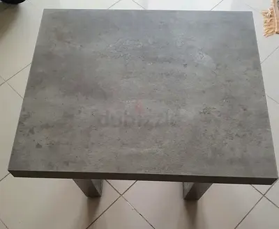 Small square concrete-look side table / coffee table - excellent condition