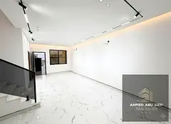 5 master bedrooms, first occupancy, large living room, luxurious men's majlis, spacious and full