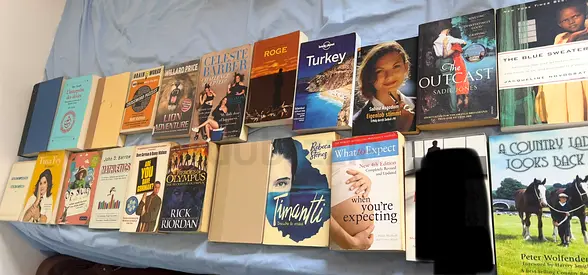 Mixed used paperback book collection — fiction, nonfiction  travel