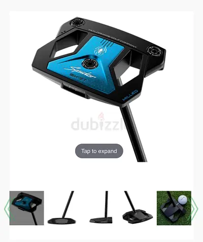 NEW IN PLASTIC TaylorMade Spider X Hydro Blast Blue Mallet Putter