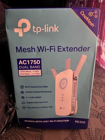 TP-Link RE450 AC1750 Mesh Wi‑Fi Extender (Like New)