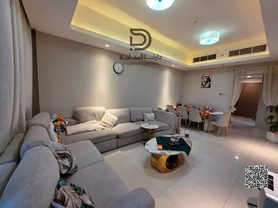 A room and a hall ready for immediate living in Al Rashidiya 1 area in Ajman with an area of 1241 square feet and the apartment is on an installment s