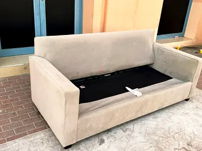 West elm two seater sofa bed with mattress