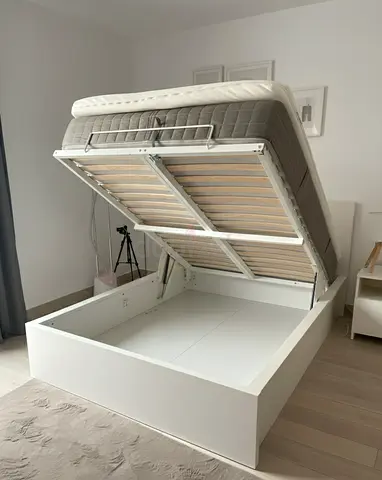 Ikea Hydrullic queen storage bed like new