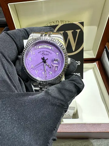 Mens Stainless Steel Watch with Purple Dial (Automatic) - Good Condition Limited edition, only 50 p