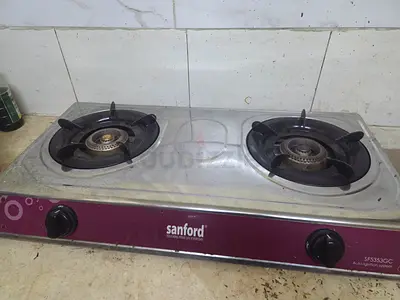 Gas cylinder, Sanford 2-Burner Gas Hob – Used, Working