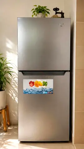 Whirlpool Top-Freezer Refrigerator - Good Condition, Silver