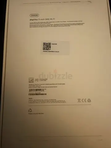 Apple iPad Pro 11-inch (M4) 256GB Wi‑Fi - used for 3months only purchased from UAE