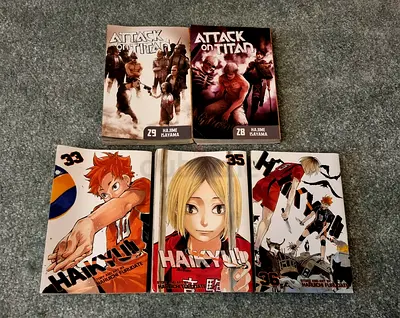 14 Manga Books (Demon Slayer, Naruto, etc)
