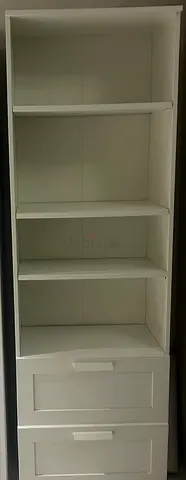 Book shelves with drawers