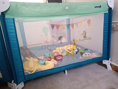 Safety 1st Foldable Baby Playpen / Play Yard with Carry Bag - Light Blue