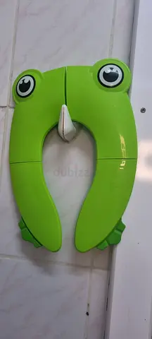 Green Frog Toilet Trainer Seat — Soft Padded Baby Potty Seat