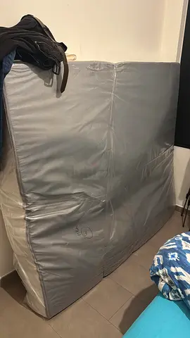 Large grey floor bean bag / loungy mattress - good condition 200x200