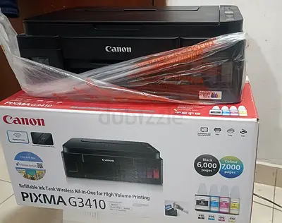 Canon PIXMA G3410 Refillable Ink Tank Wireless All-in-One Printer - Used, Good Condition