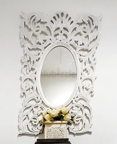 Antique wooden mirror