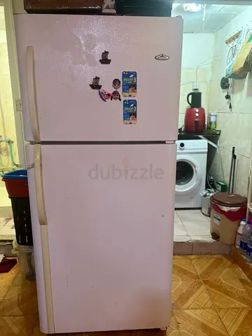 White Top-Freezer Refrigerator - Used, Good Working Condition