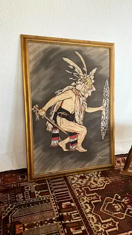 artwork Native American dancer.