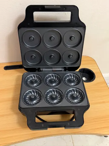 Saachi 6 Pieces Donut Maker With French Cruller Design NL DM 1563 BK Black