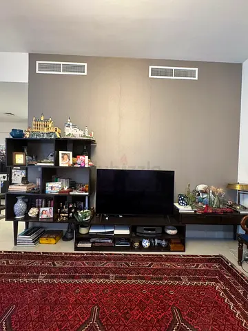 Entertainment center with TV shelf and display unit (used)