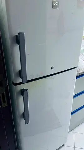 White Double-Door Refrigerator - Good Working Condition