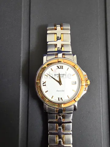 Raymond Weil Parsifal Two-tone mens wristwatch with date display quartz movement