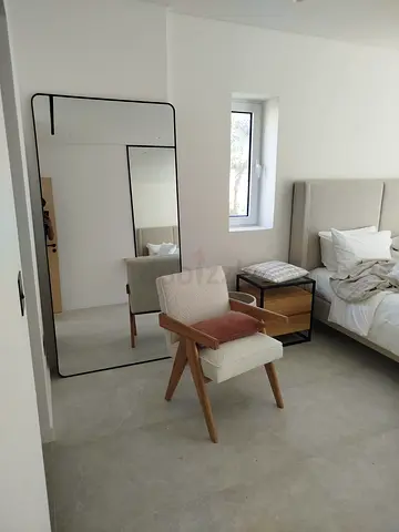 Modern Full-Length Black Frame Floor Mirror
