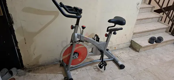 Used Indoor Spin Bike with 30 lb Flywheel and Digital Monitor