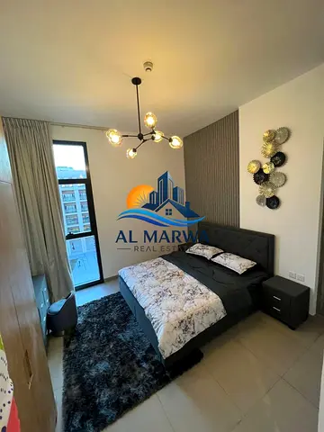 Fully Furnished 1BHK Apartment in Al Mamsha Sharjah | Modern Gated Community Living | Spacious Layout with Stylish Interiors | Bright Living Space with Built-in Wardrobes | Premium Amenities Including