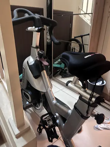 Used indoor spin exercise bike - sturdy, good condition