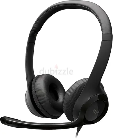 Logitech H390 Wired Headset for PC/Laptop, Stereo Headphones with Noise Cancelling Microphone, USB-A