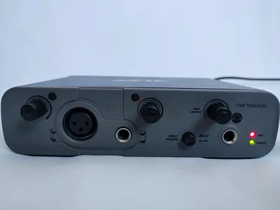 Avid Fast Track Solo, Portable, Studio-grade USB audio interface.